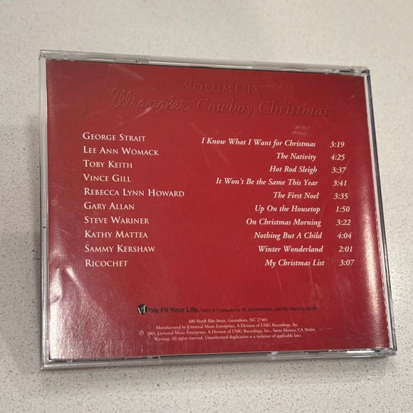 Wrangler Cowboy Christmas Volume IX CD Music George Strait Lee Ann Womack 2001 - Picture 2 of 5